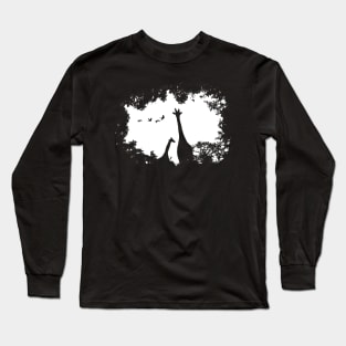 Giraffe Mother and Child Long Sleeve T-Shirt